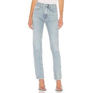 AGOLDE Tamryn Womens Light Wash Mid Rise Straight Leg Jeans Size 24